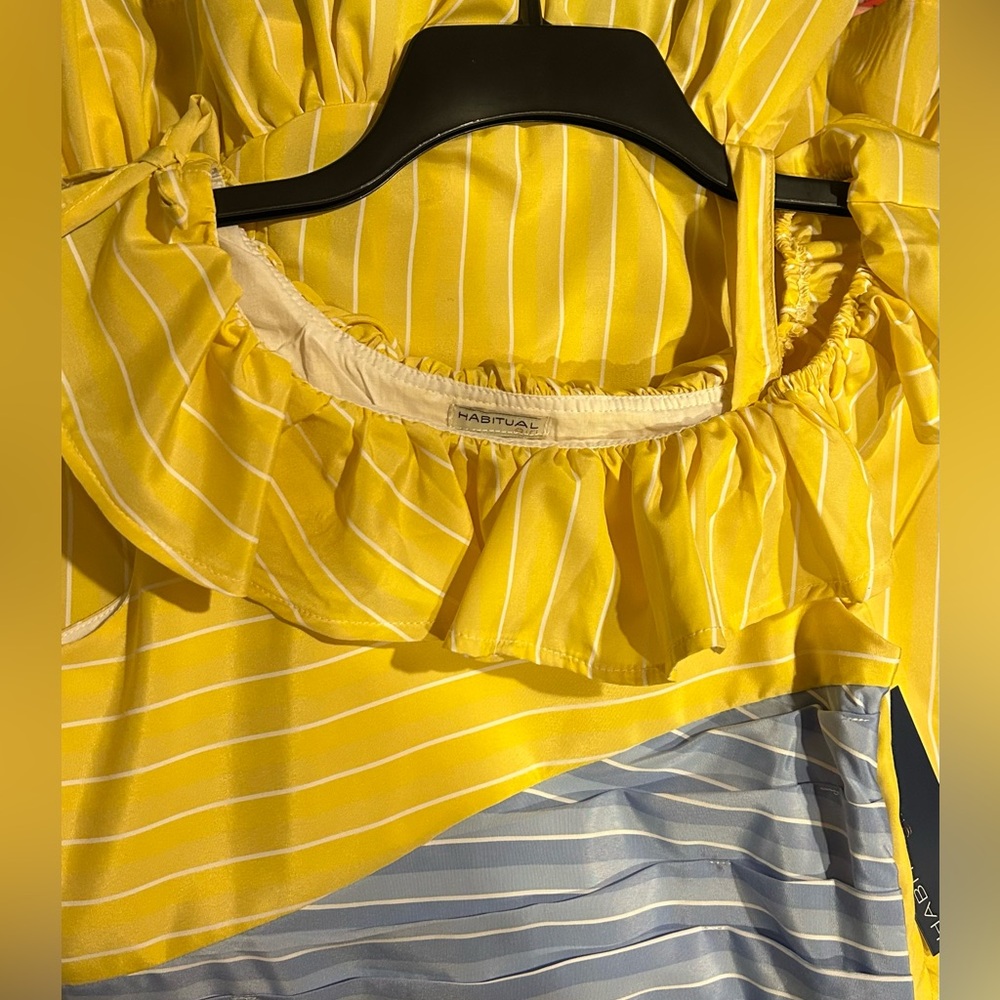 Habitual Color Block High-Low-Hem Dress - Picture 9 of 11